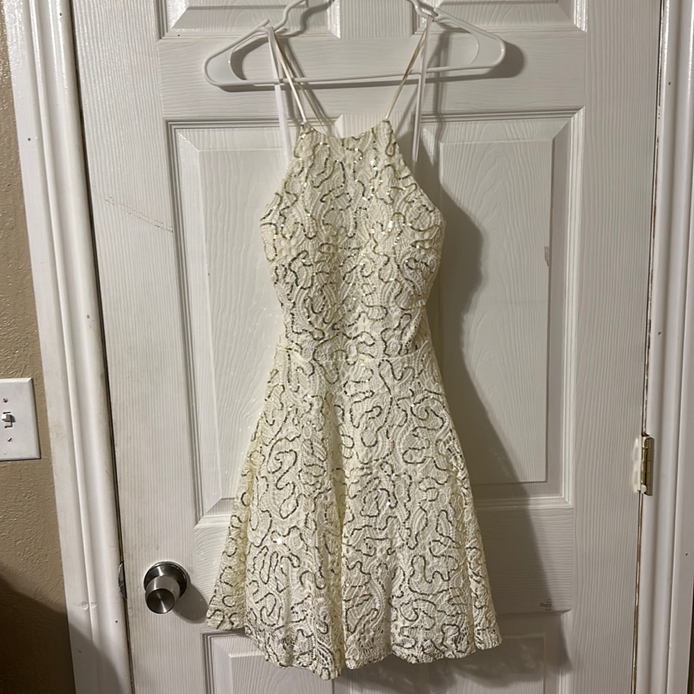 B Darling white formal dress. Size 5/6